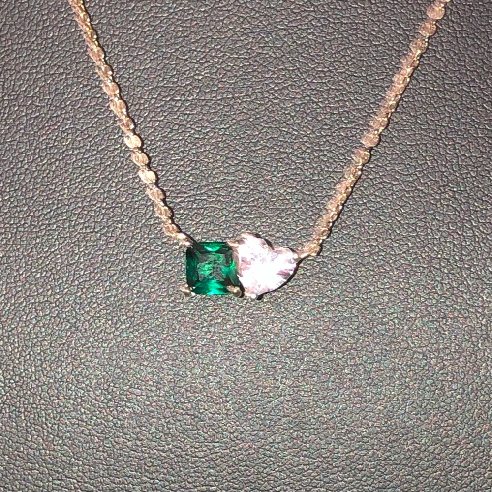 2 Stone Duo Necklace - Picture 3 of 10
